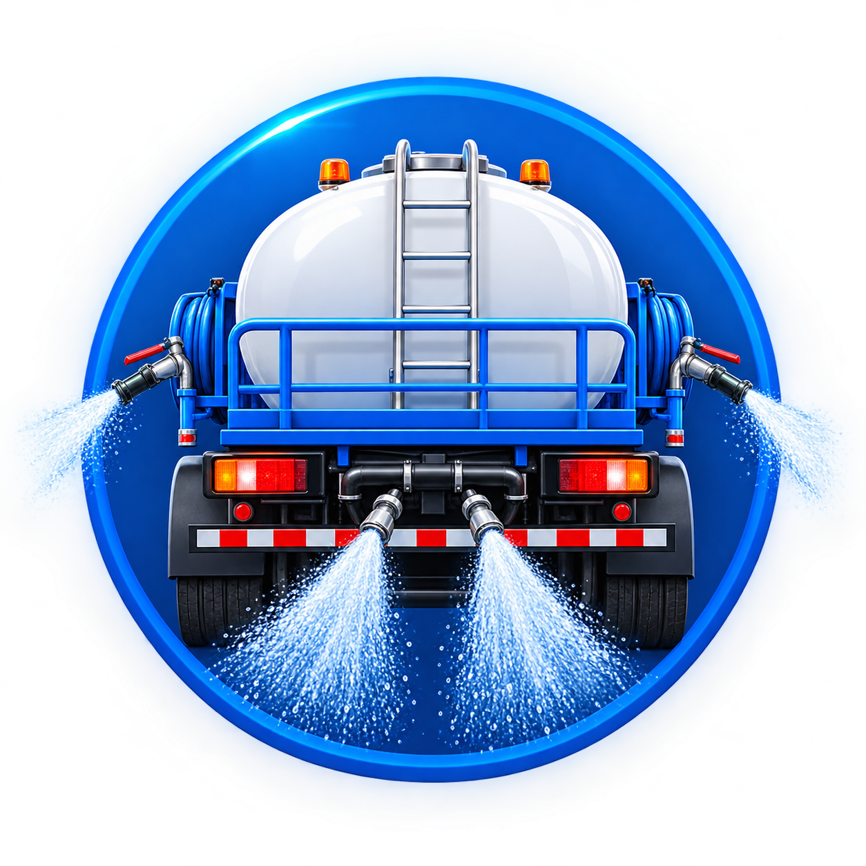 Rear and side spray nozzle